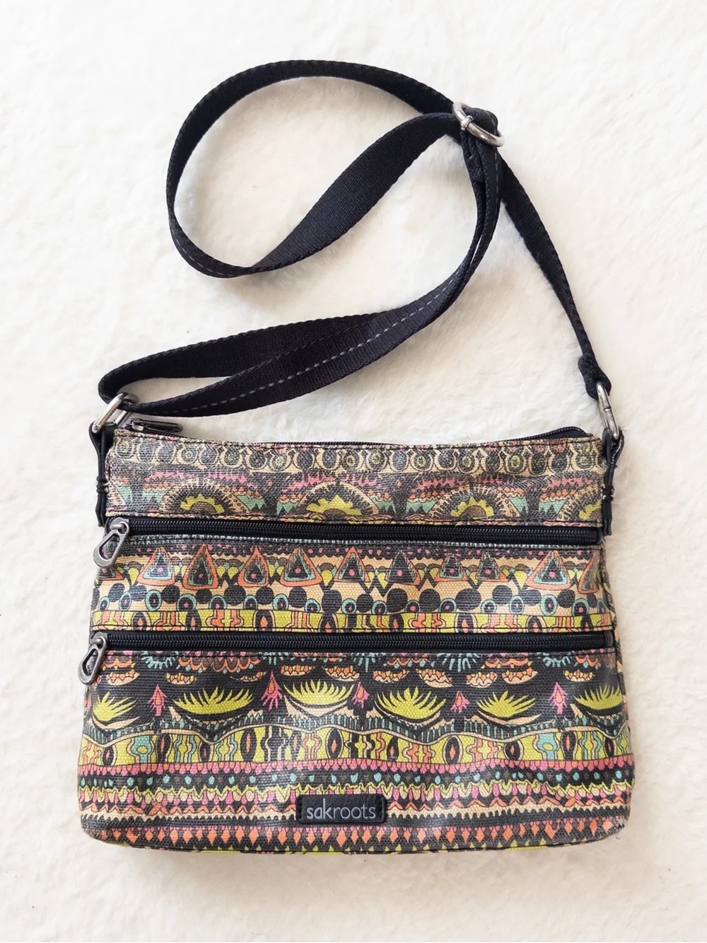 Sakroots Boho Print Crossbody Bag – Excellent Condition